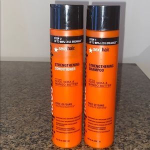 strong sexy hair strengthening shampoo conditioner